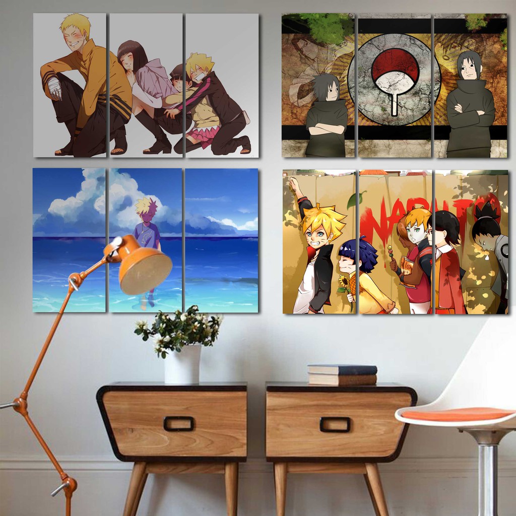 Hiasan dinding PAJANGAN NARUTO / BORUTO Poster Kayu / dekorasi dinding / dekorasi kamar / walldecor