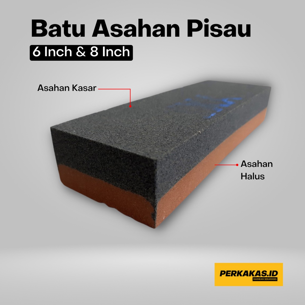 Asahan Pisau Stainlees Batu Halus Kasar 6 8 Inch OWNER