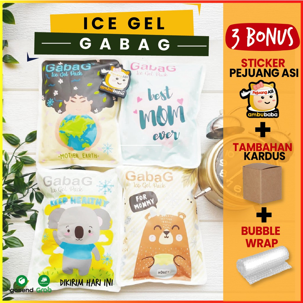 Gabag Ice Gel Motif Lucu Koala Mom Earth Bear