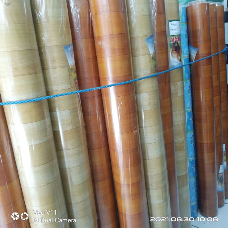 Karpet Lantai Meja Vinyl Roll 15 Meter