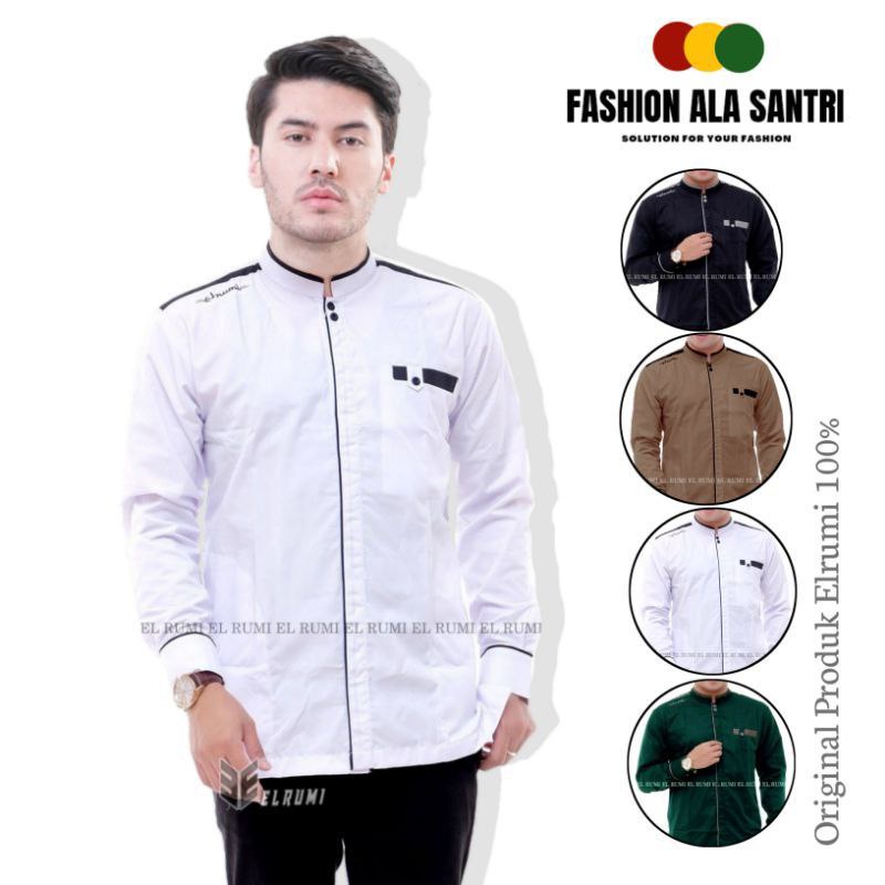 BAJU KOKO YISUNSIN PANJANG DEWASA BAJU ATASAN PRIAB BAJU KOKO YISUNSIN ORIGINAL EL RUMI