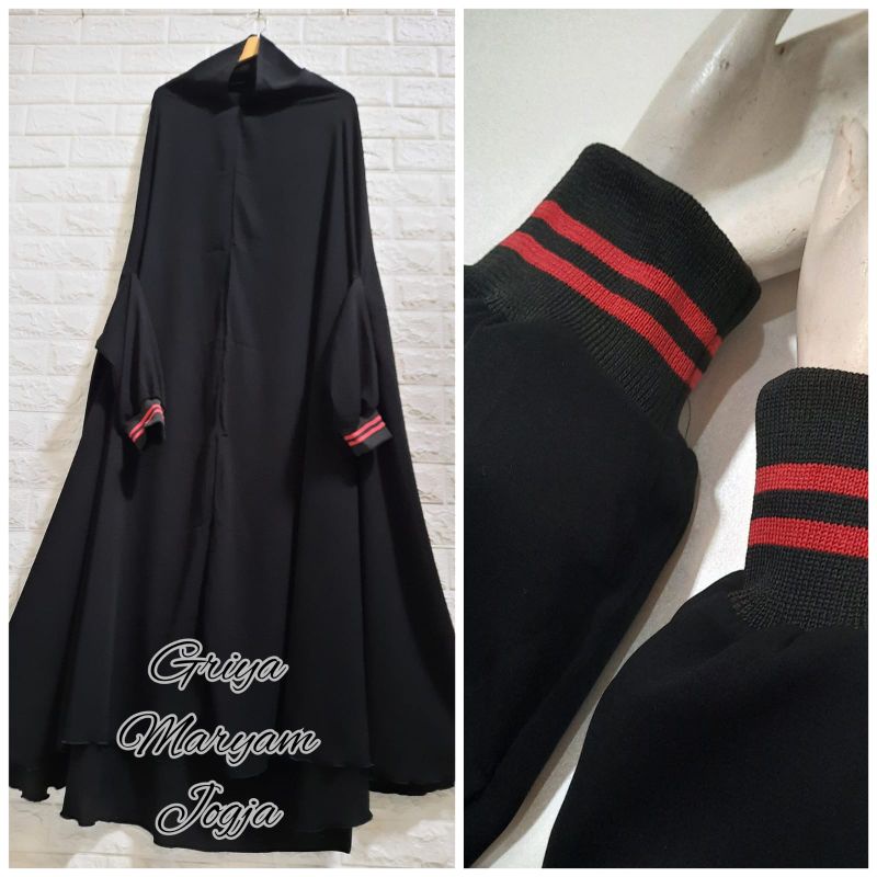 khimar floor manset kaos rib/khimar floor bonanza