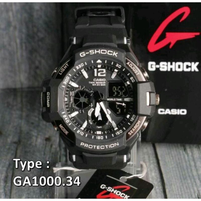 Jam Tangan_G_Shock_GA1000 Jam Tangan Dualtime Tahan Air