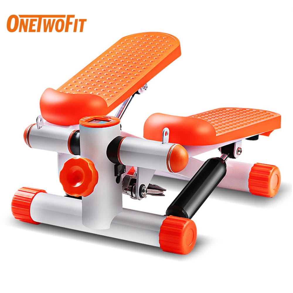 OneTwoFit Sport Mini Stepper Machine LCD Display Tangga Olahraga Gym Fitness Portable