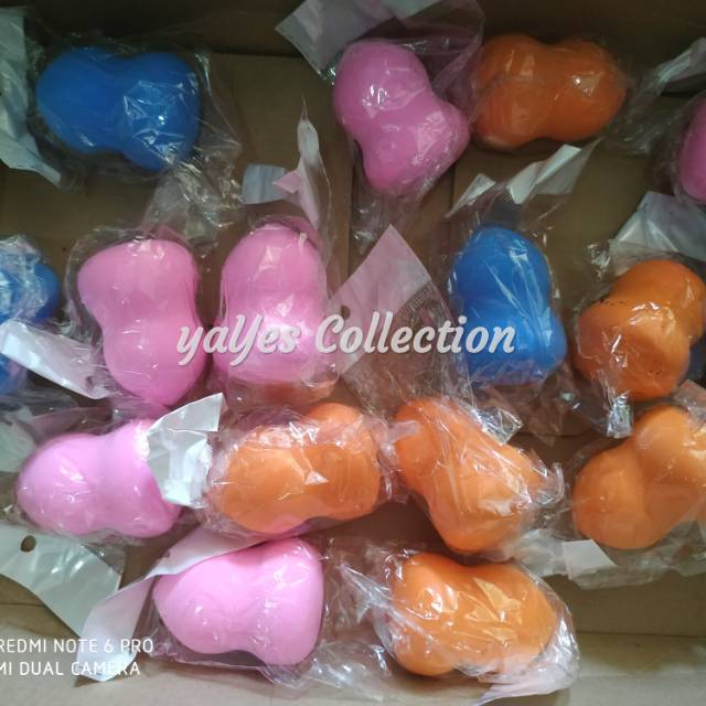 Spon make up spons egg shape guci sponge puff bulat telur beauty makeup kecantikan