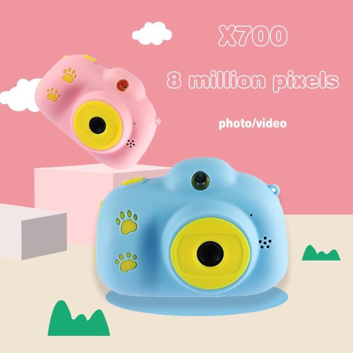 Kamera Anak Kamera Digital Selfie 2 Lensa Dual Kamera Kamera Selfie - Merah Muda