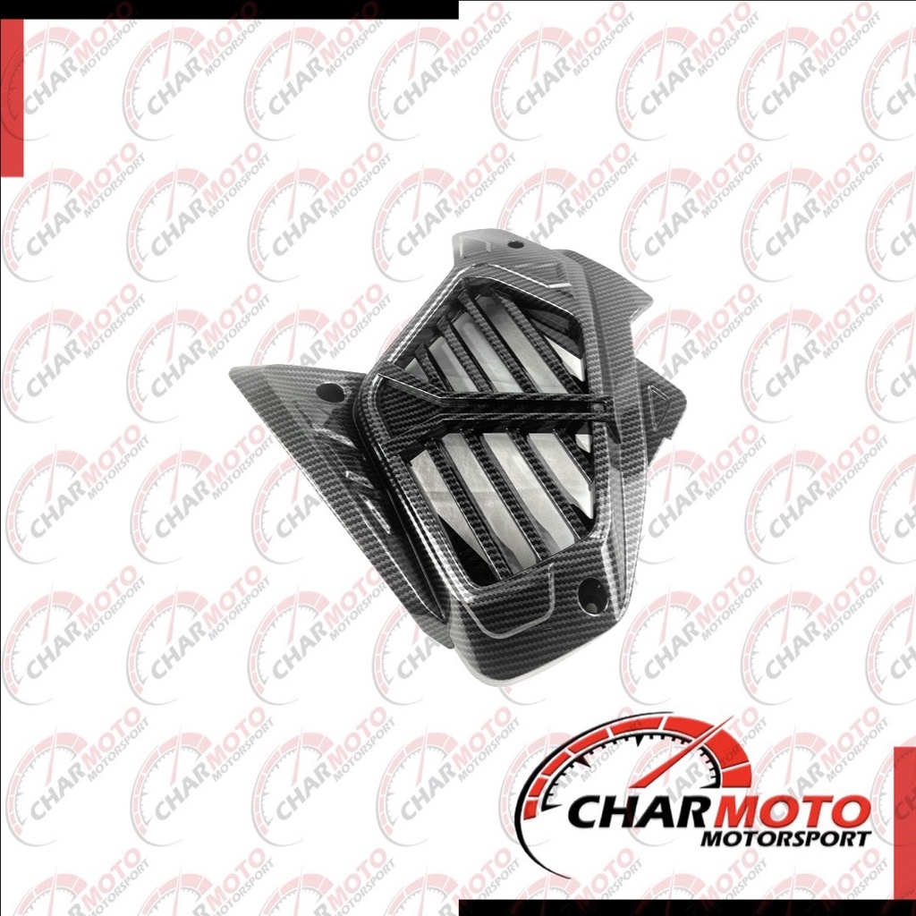 Cover Tutup Radiator Yamaha All New Aerox 155 2021 Carbon Karbon Nemo - Charmoto