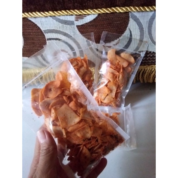 

Basreng Pedas Aroma Daun Jeruk