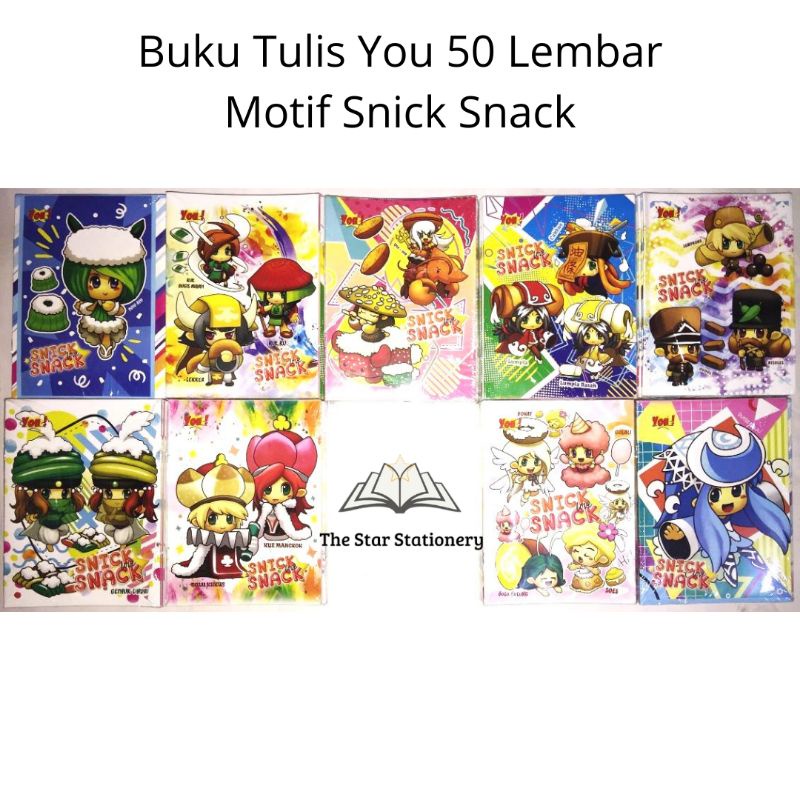 

(1 Pak isi 10 Buku) Buku Tulis YOU 50 Lembar / Buku Tulis Murah Kertas Tipis 45 Gram (1 Pak/10)