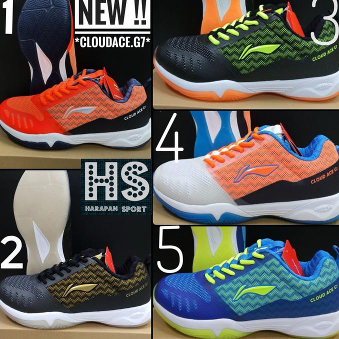 Limited Stock Sepatu Badminton Lining Cloudace G7 Cloud Ace 7 Original