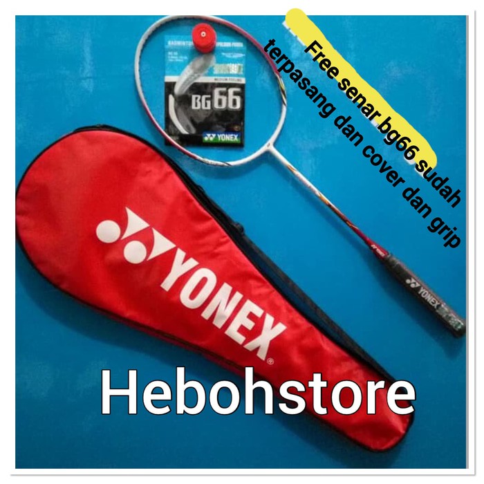 Jual RAKET BADMINTON YONEX CARBONEX 8000 ORIGINAL BONUS SENAR BG66+tas+Grip Murah