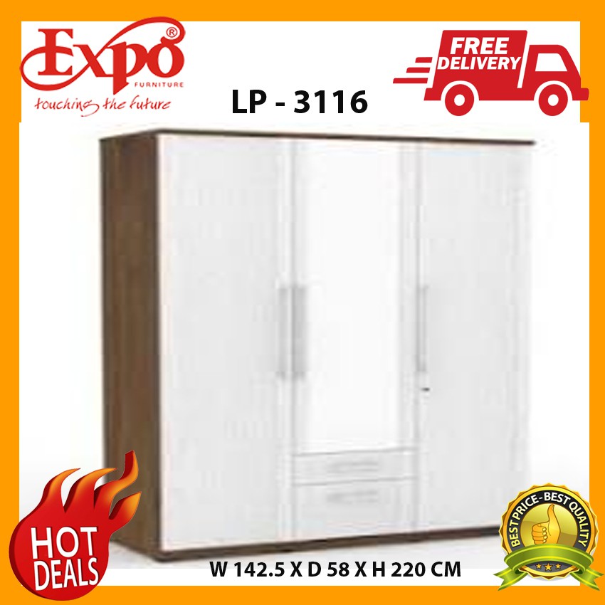 LEMARI PAKAIAN EXPO LP - 3116 ( 3PINTU )