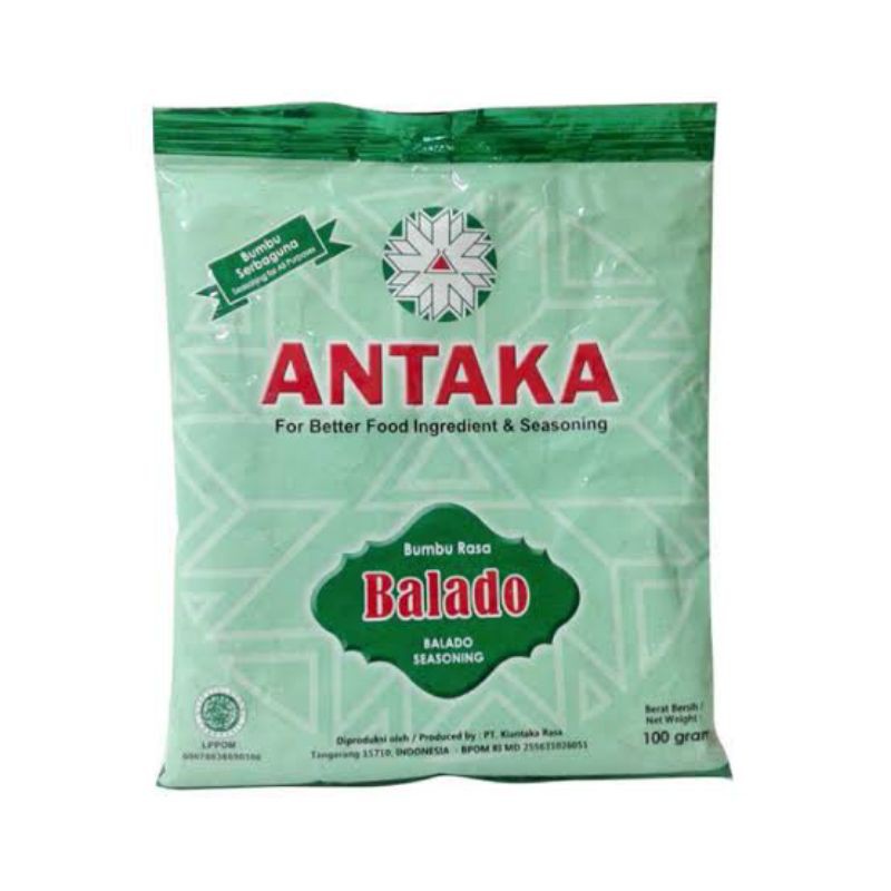 

Antaka balado,jagung manis 100gr & Bon cabe level 6gr & botol 30gr