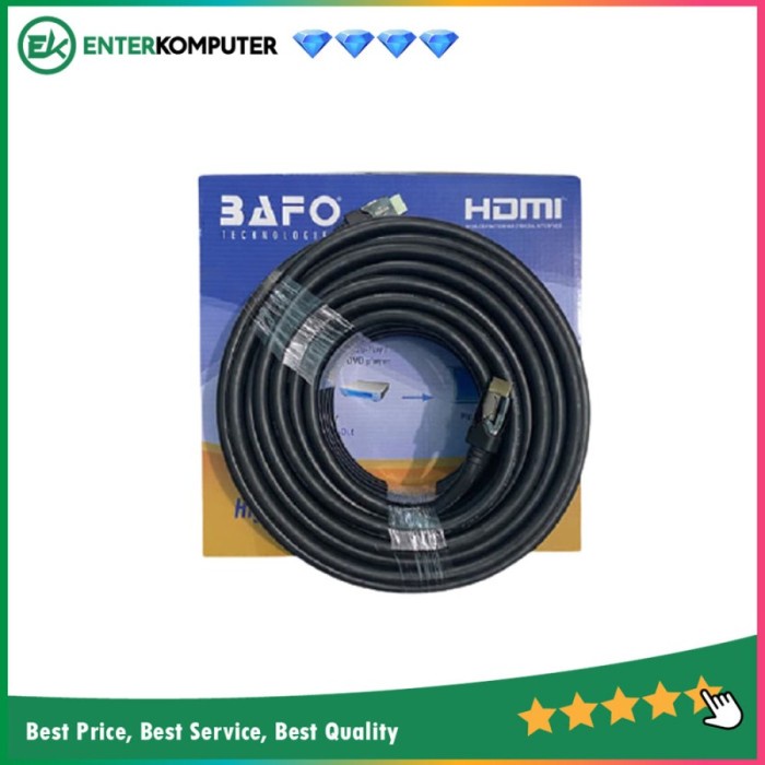 Kabel HDMI 20 Meter V2.0 Merk Bafo