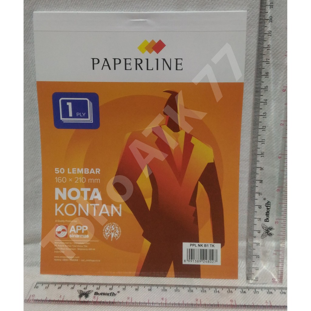 

Buku Nota Paperline NCR 1ply 1rangkap NK B1 TK besar 1buku READY STOCK