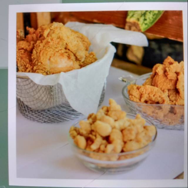 

Deep fried and crunchy chicken