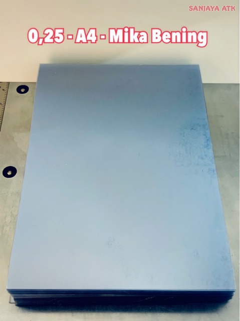 

Cover mika jilid bening tebal 0.25mm isi 100 Lembar