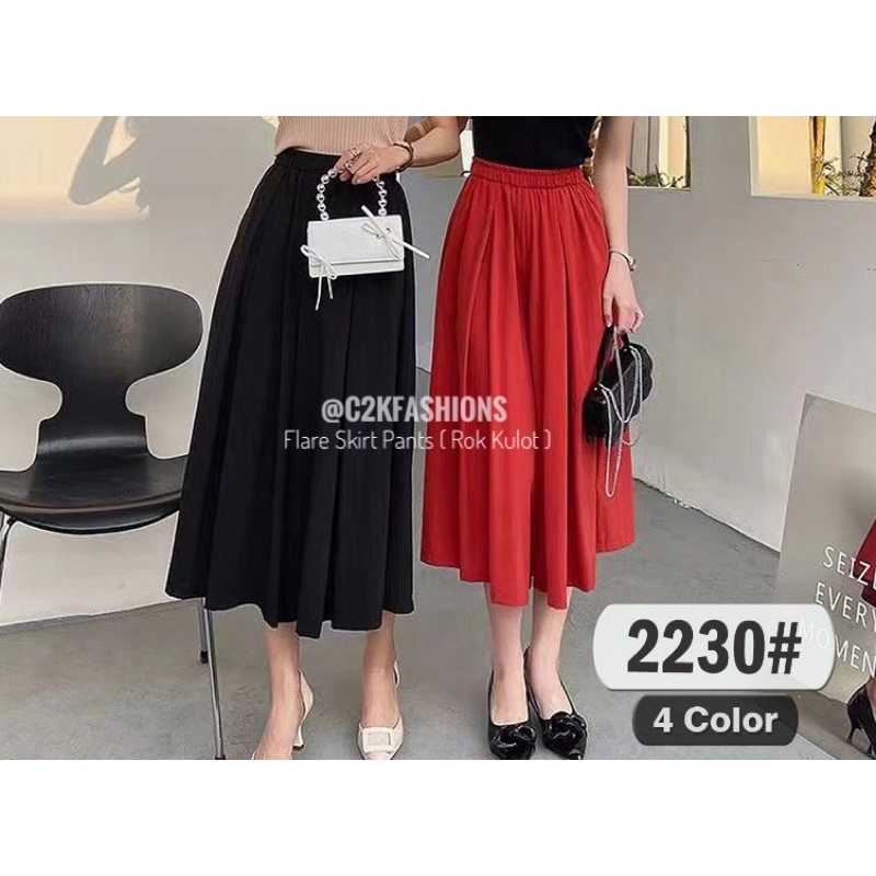 Celana Kulot Import / Celana Kulot Rok / Celana Kulot Highwaist Bahan / Kulot Lebar / Celana Kulot 7