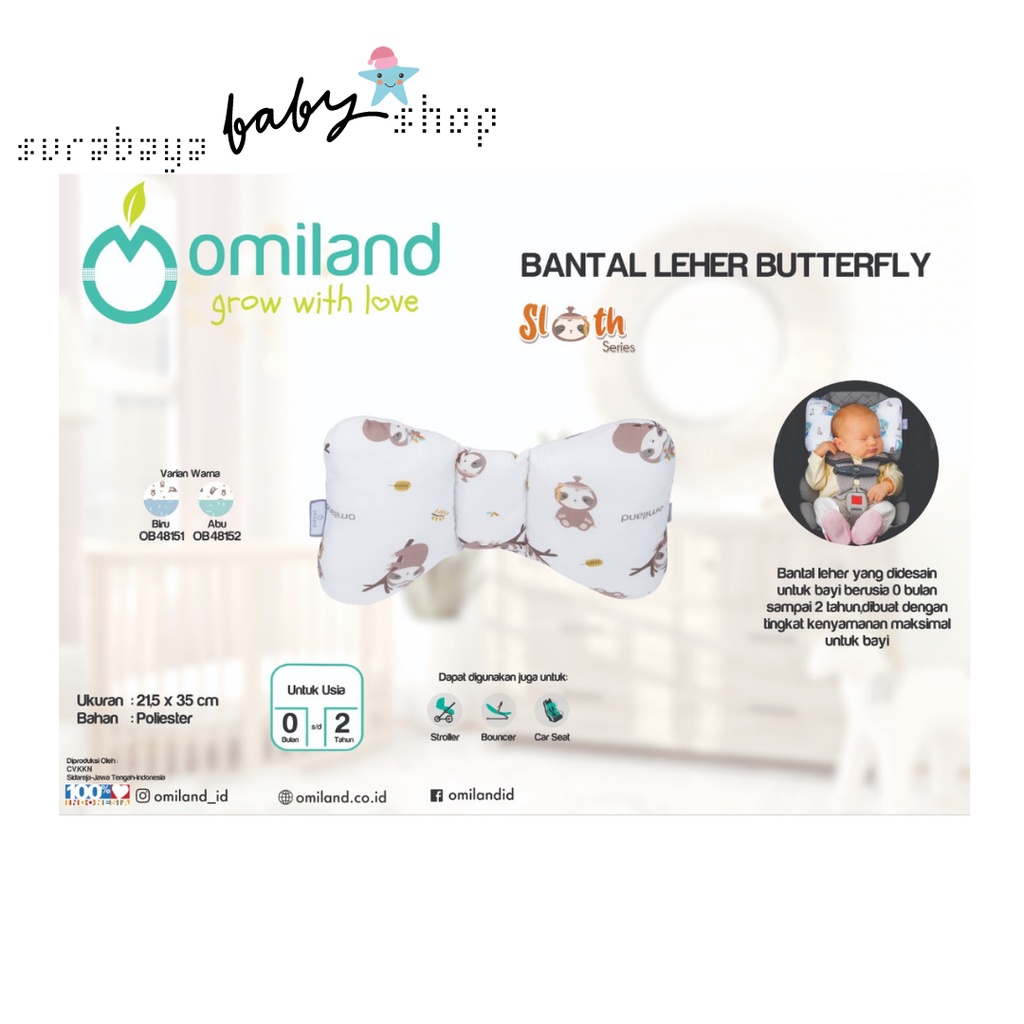OMILAND BANTAL LEHER BUTTERFLY SLOTH / SAILOR SERIES  OB481512/OB481612