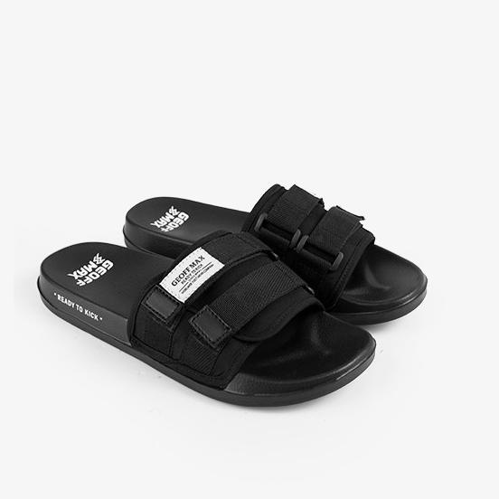Serbuuuu.. Geoff Max Official - Freddo Black | Slippers | Sandal Pria