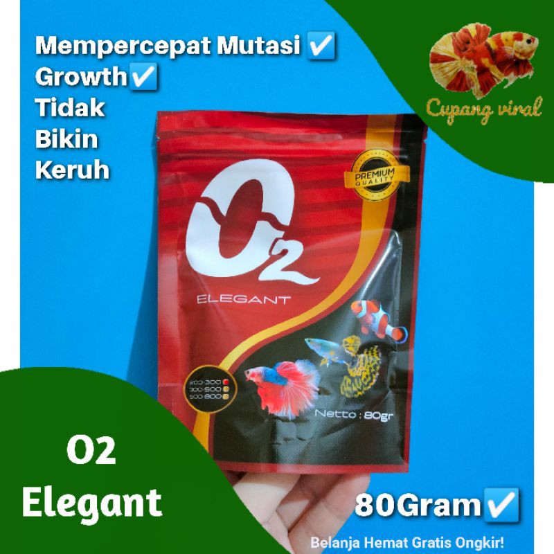 O2 Elegant - Pelet Ikan Hias O2