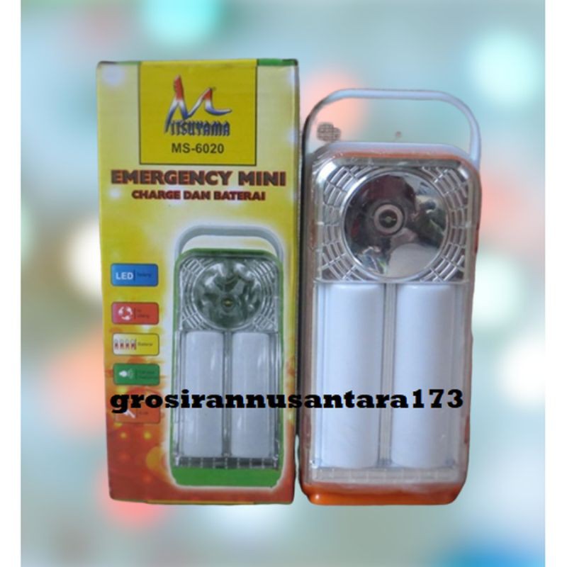 LAMPU EMERGENCY MINI MITSUYAMA MS-6020 SENTER EMERGENCY SENTER CAMPING