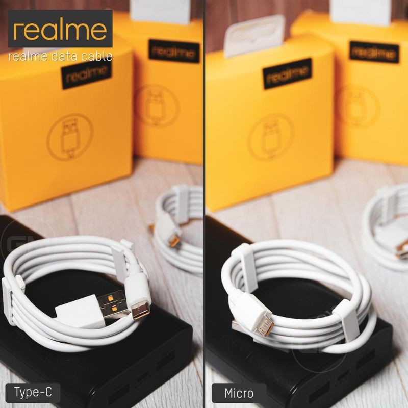 KABEL DATA REALME SUPORT VOOC MICRO USB ORIGINAL FAST CHARGING IMPORT