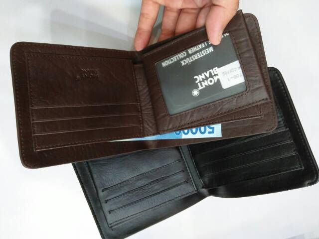 Dompet kulit asli import lipat pendek