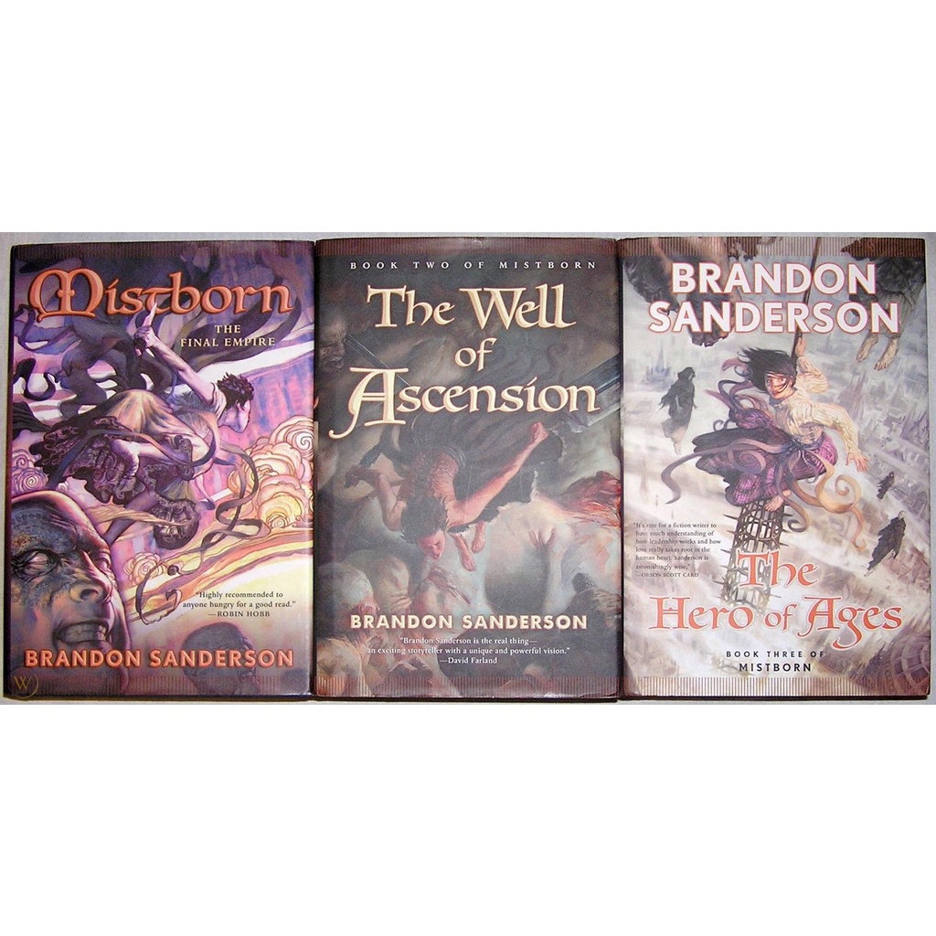 [ENGLISH] NOVEL THE MISTBORN TRILOGY : FINAL EMPIRE, WELL ASCENSION, HERO AGES - BRANDON [ORIGINAL]