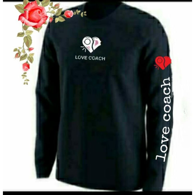 KAOS BAJU PRIA T-SHIRT LOVE COACH BIGSIZE