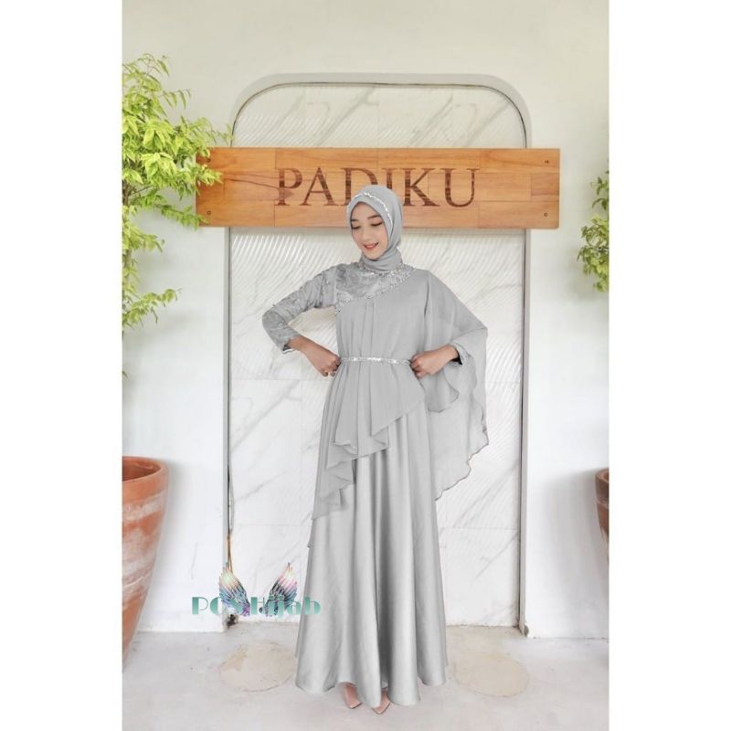 Rizkiya Maxy Tile Dress Brokat Kondangan Modern Warna Sage Green Gamis Bisa 10 Look Dress Wisuda Gaun Tunangan Gamis Remaja Muslimah Gamis Broklat Super Jumbo Xxxl LD 130CM Gamis Kondangan Cantik Dress Muslim Jumbo Gamis Lebaran Syar'i Outfit Bridesmaid