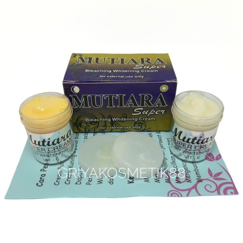 PAKET CREAM MUTIARA SUPER SIANG &amp; MALAM [box ungu]