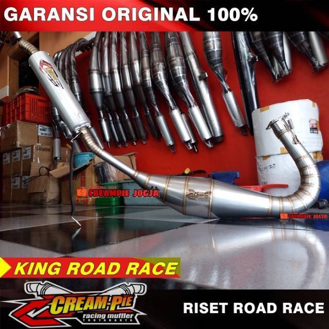 Knalpot RX king Road race Creampie Racing Muffler Jogja Original