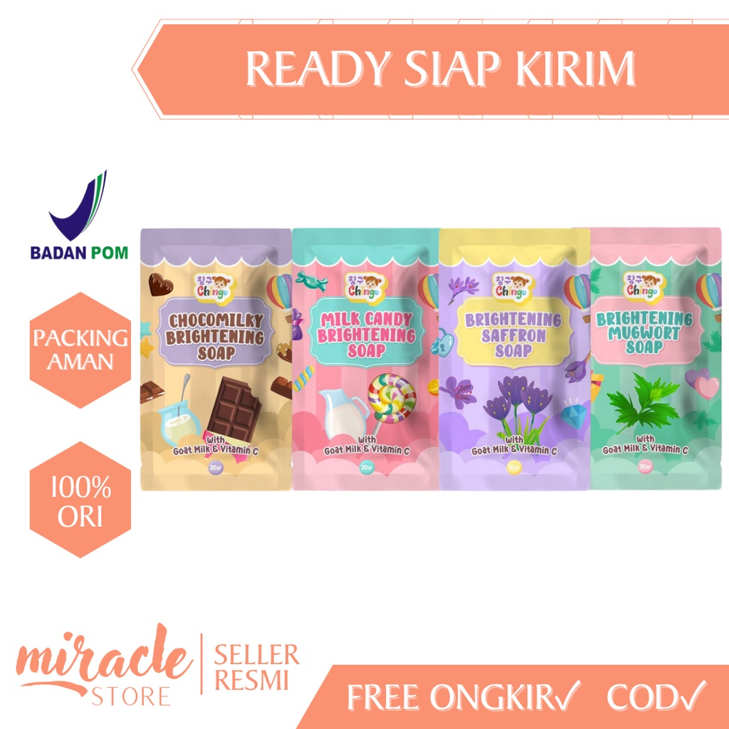 READY! BRIGHTENING SOAP TRAVEL SIZE CHINGU BY KIYOWO YEPPU-YEPPU SKINCARE SABUN PENCERAH KULIT KIYOWO BPOM ORIGINAL