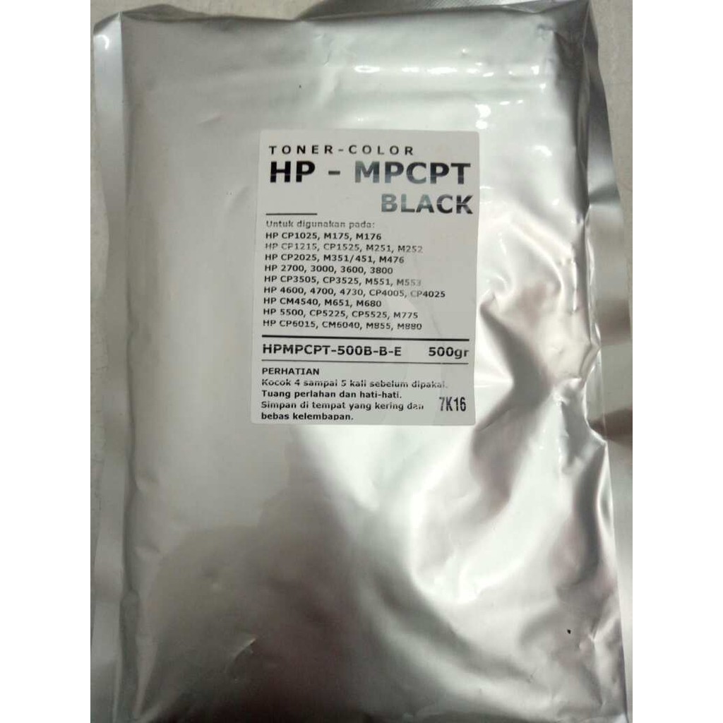 serbuk toner laserjet color 500gram Printer HP laserjet color 5500 5550 cp1025 cp2025 dll