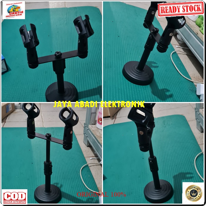 G550 STAND TIANG HOLDER MIC CABANG 2 IN 1 STANDING PENYANGGA PELINDUNG SEGALA JENIS MIC HANDLE VOCAL COCOK UNTUK SEGALA JENIS ACARA PANGGUNG LEBIH PRAKTIS DAN HEMAT TEMPAT PRODUK BERKHUALITAS HARGA TERJANGKAU