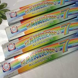 Dupa Haji Rainbow AGARBATTI Surrati/Surati Bukhur India Lidi Rainbow 1 plastik isi 6 batang