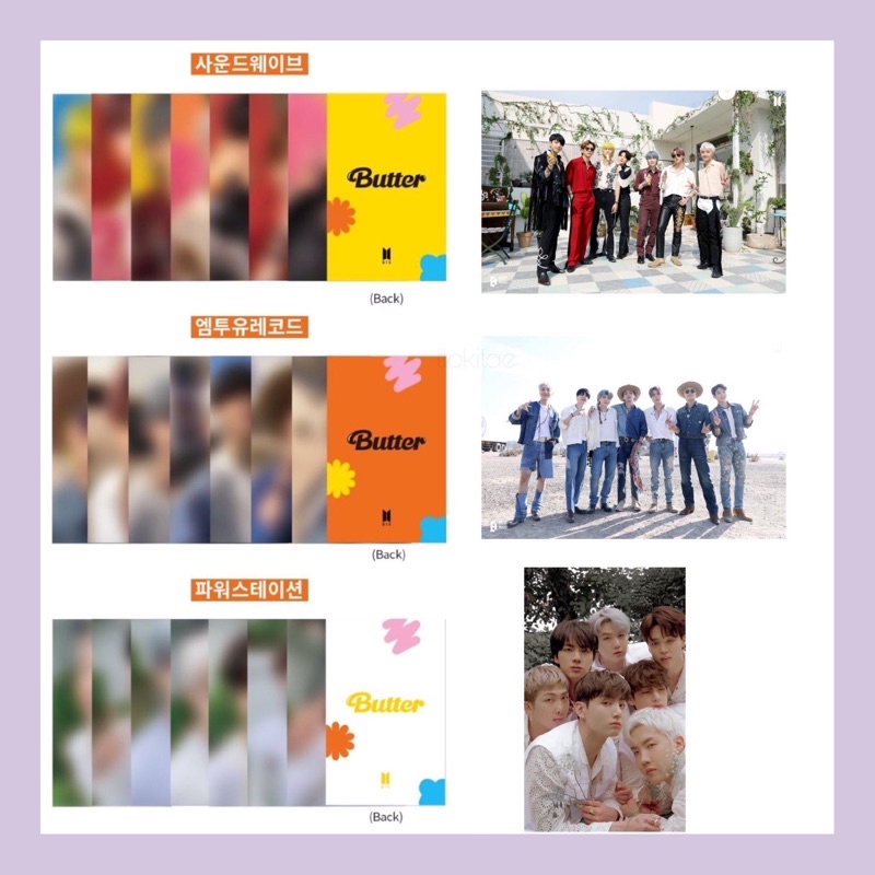 [READY STOCK] BTS PHOTOCARD LUCKY DRAW EVENT BUTTER SOUNDWAVE M2U POWERSTATION J-HOPE JIMIN V JUNGKO