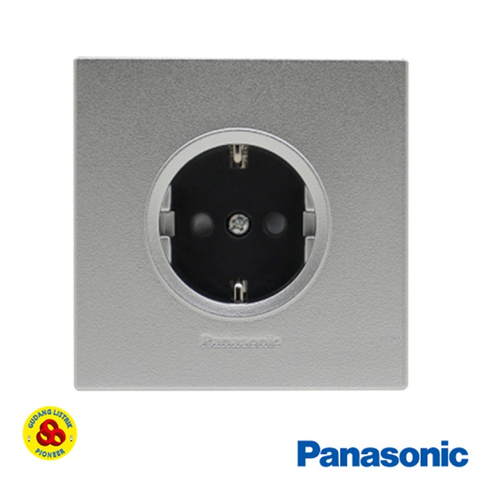 Panasonic Stop Kontak Arde Silver CP 1G WESJP1121MWS Style E Series