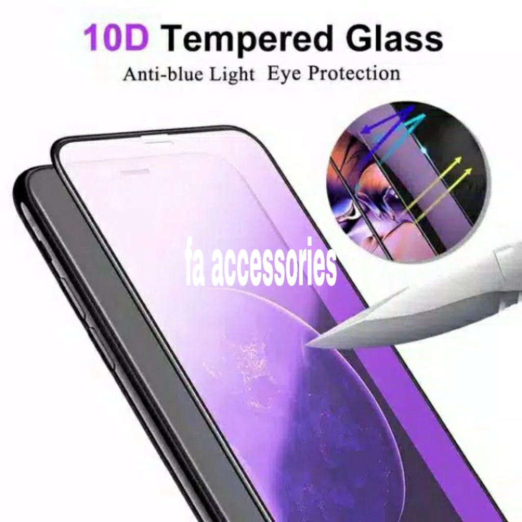 FA Tempered Glass Bluray Anti Blue Light Full screen TECNO SPARK 7 7NFC NFC protector antigores