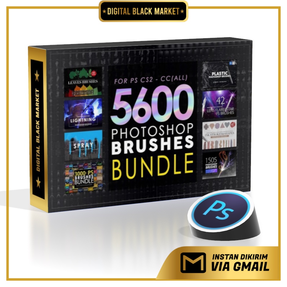 5600 Photoshop Brushes Mega Bundle 19 GB - The Bing Bang Pack