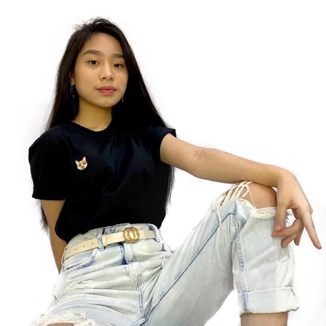 Kaos Bordir Kucing Moggy (Kucing Kampung)