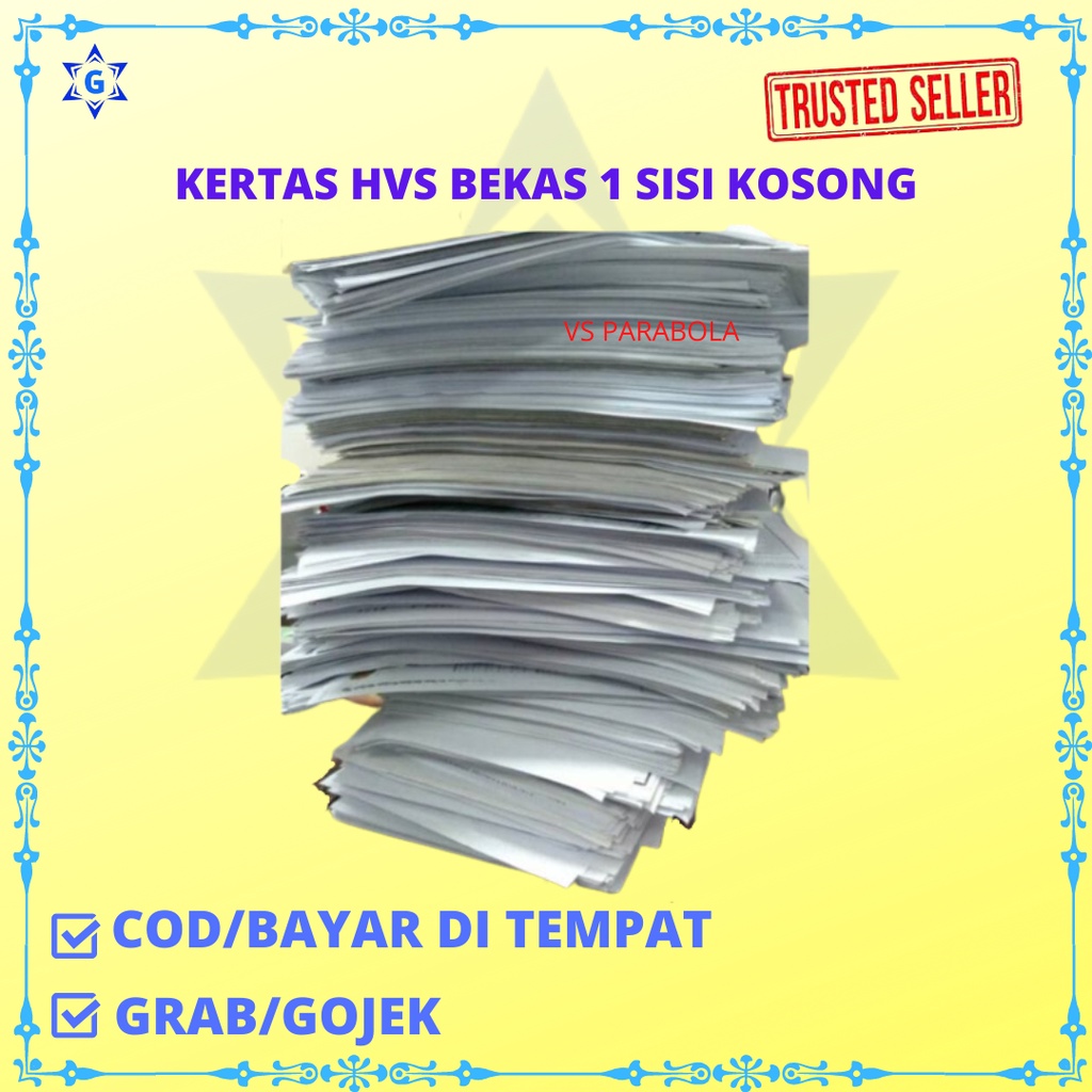 

KERTAS HVS BEKAS 1 SISI 1000 GRAM (1 KG)