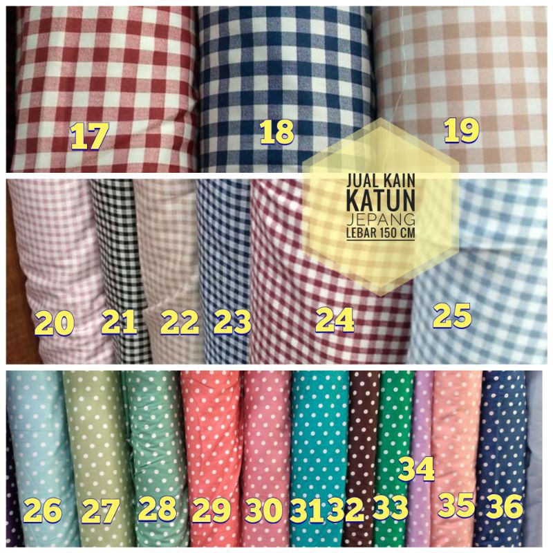 kain katun jepang / bahan gamis murah persetengah meter