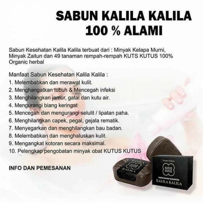 SABUN KALILA KALILA SOAP ASLI SABUN KUTUS KUTUS TAMBA WARAS