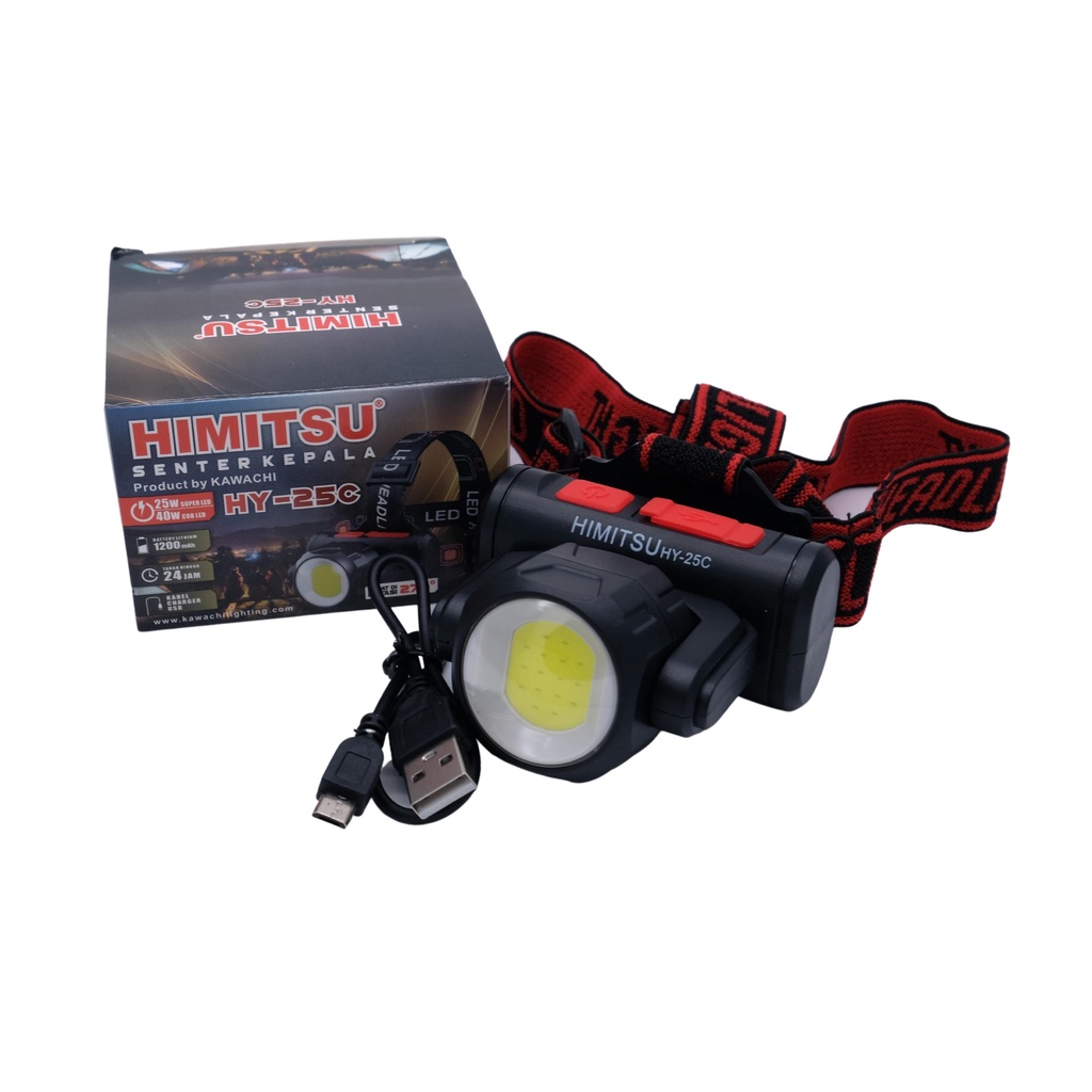 Senter Kepala Himitsu HY-25C 25 Watt Headlamp Lampu Kepala 25W