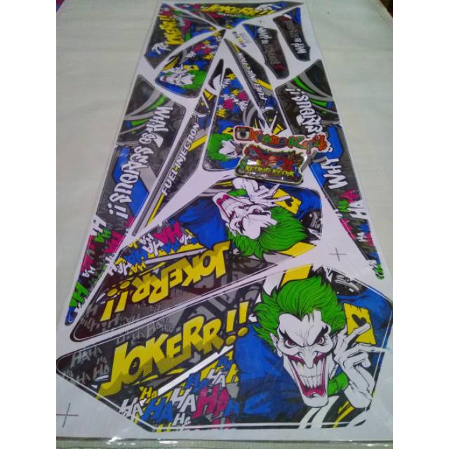 Striping Variasi Vixion old/lama motif kartun Joker Rambut hijau