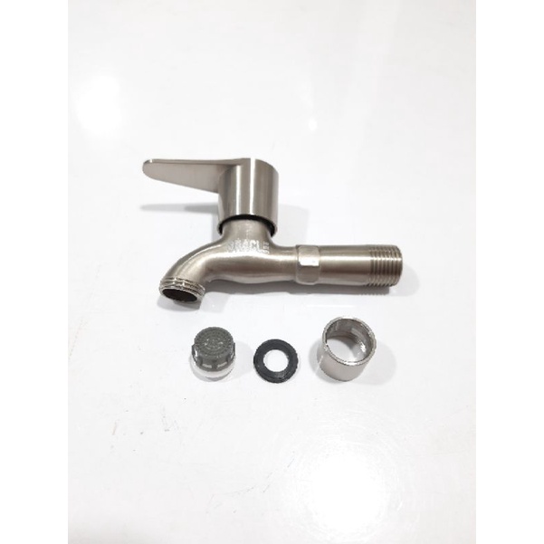 Kran air Tembok Satin ENGKOL 1/2&quot; Stainless steel ASLI (G741)