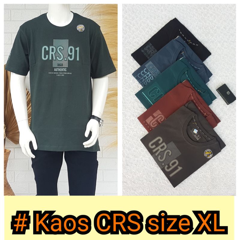 Kaos CRS 91 size XL Polos Basic Oblong ORIGINAL 100%/modern