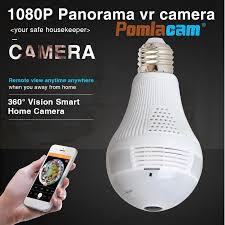 camera bohlam led / IP camera bohlam lampu wireless wifi full HD